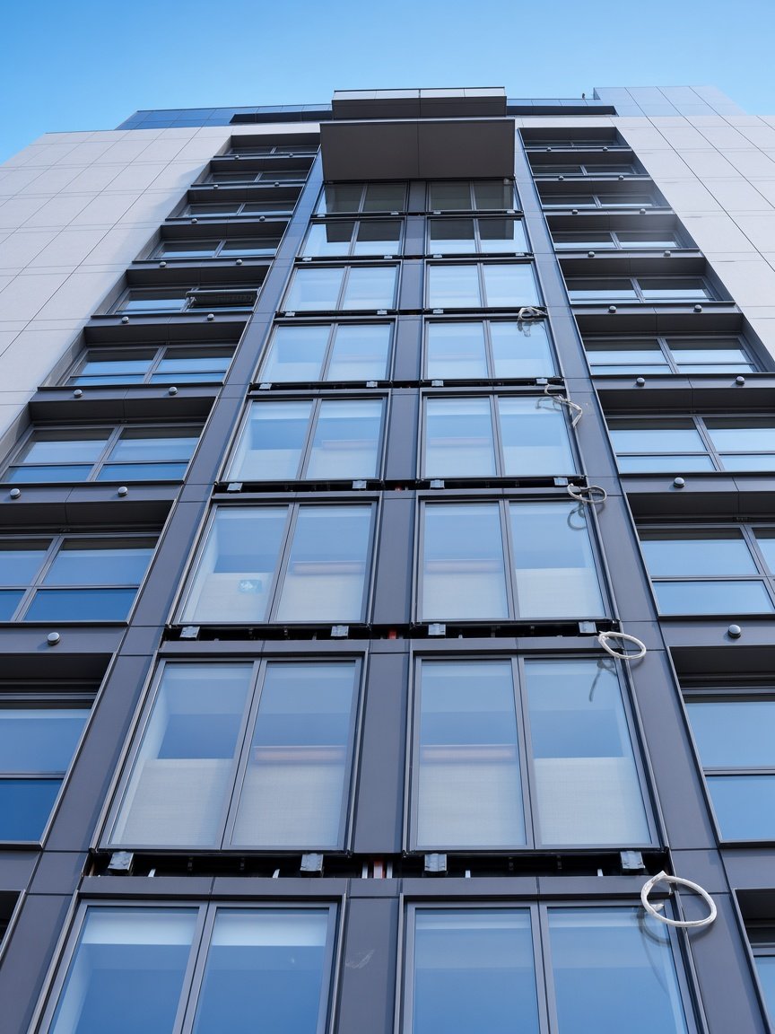 High-rise cantilever balcony